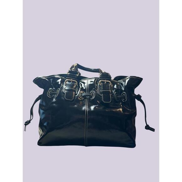 Dooney & Bourke Chara Patent Leather Satchel - Picture 2 of 5